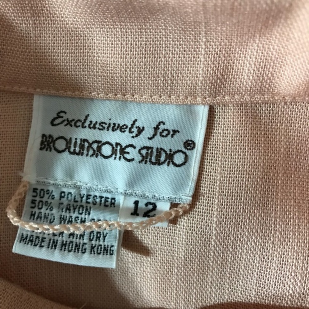 Brownstone Studio Vintage Peach Cut-out Midi Dress - Picture 8 of 8